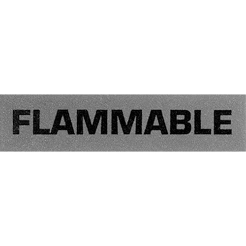 &eacute;tiquettes pour traitement sp&eacute;cial Flammable, 5" lo x 2" la, Noir/rouge Stor-it Systems