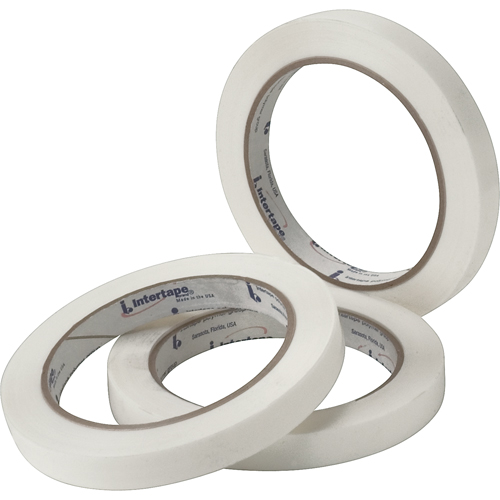 White General Purpose Strapping Tape, 2.7 mils Thick, 12 mm (47/100") x 54.864 m (180')  Stor-it Systems