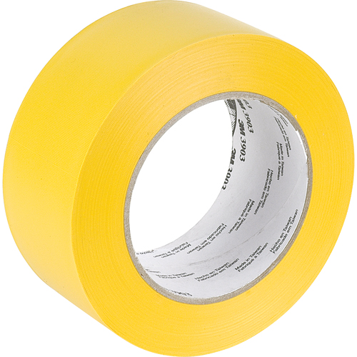 Rubans adh&eacute;sifs en vinyle 3903, 50 mm (2") la x 45,5 m (149,25') lo, 6,3 mils, Jaune Stor-it Systems