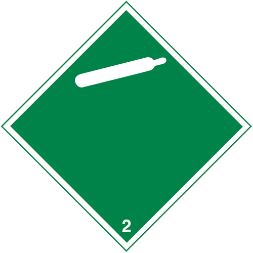 TDG Shipping Labels, Class 2, Gases, Paper Stor-it Systems