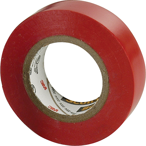 Scotch&reg; 35 Colour Coded Tape, 12.7 mm (1/2") x 6.1 m (20'), Red, 7 mils Stor-it Systems