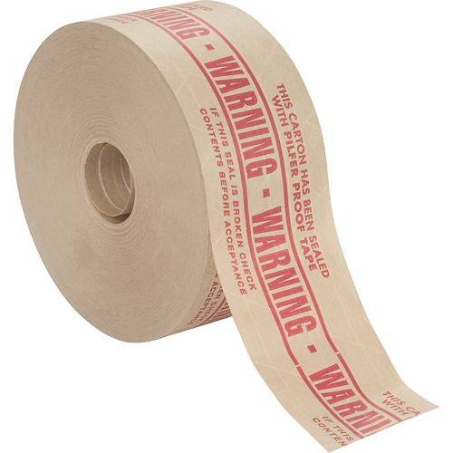 Pre-Printed Gummed Tapes, 72 mm (2-4/5") x 137 m (449.475'), Kraft Stor-it Systems
