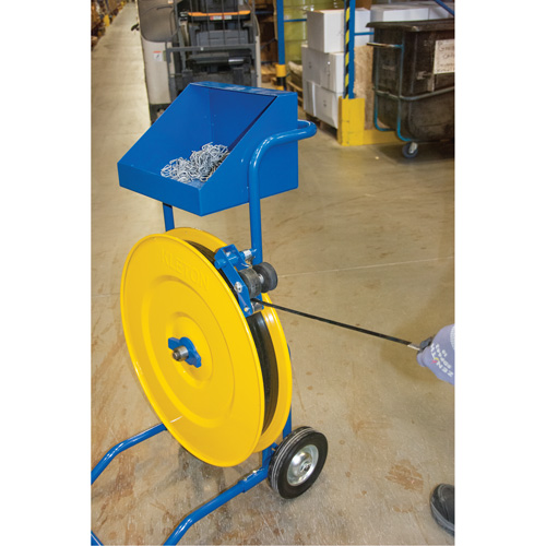 Distributeur de feuillards, Feuillard Polyester/Acier/Polypropyl&egrave;ne, Dia de noyau 16"/8", largeur de rouleau 3"/8"/6" Stor-it Systems