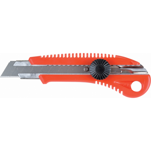 Couteau professionnel ATK400, 18 mm, Acier au carbone, Prise en Plastique Stor-it Systems