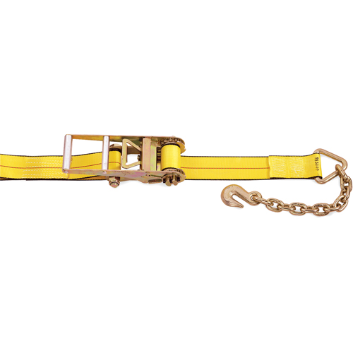 Ratchet Straps, Chain Anchor, 3" W x 30' L, 5400 lbs. (2450 kg) Working Load Limit Stor-it Systems
