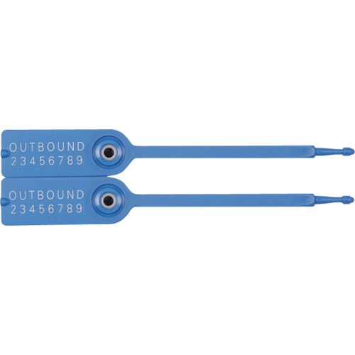 Gemini&reg; Tote Seals, 7-1/4", Plastic, Pull-Through Stor-it Systems