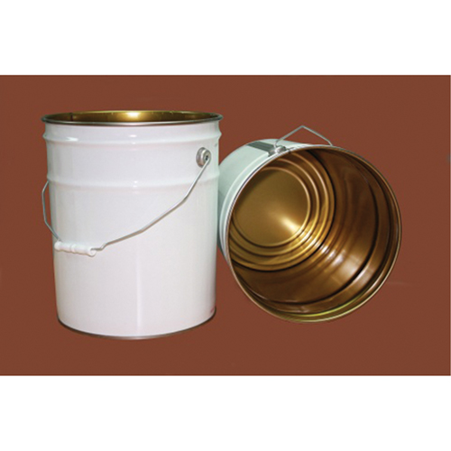 Seau avec couvercle, M&eacute;tal, 20 L Stor-it Systems