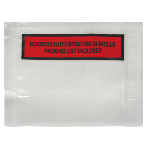 Packing List Envelope, 4-1/2" L x 5-1/2" W, Backloading Style Stor-it Systems
