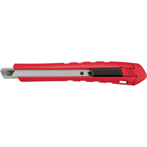 Snap-Off Knife, 9 mm, Carbide, Rubber/Polypropylene Handle Stor-it Systems
