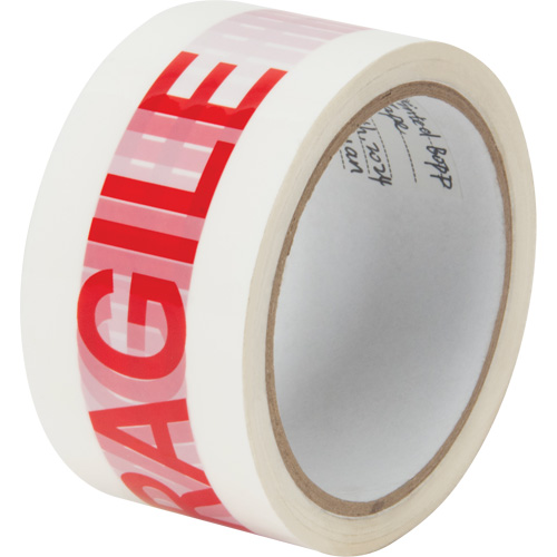 Ruban d'emballage Fragile, Adh&eacute;sif Thermofusible, 2 mils, 48 mm (2") x 100 m (328') Stor-it Systems