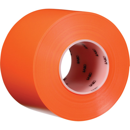 Ruban de marquage de planchers durable 971, 4" x 108', Vinyle, Orange Stor-it Systems