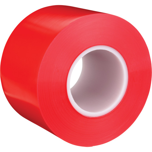 Durable Floor Marking Tape 971, 4" x 108', Vinyl, Red Stor-it Systems