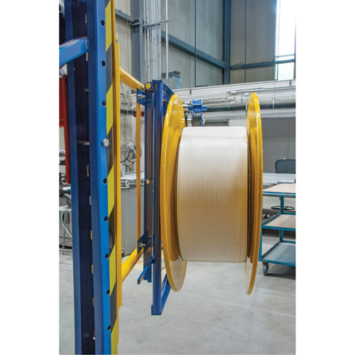 Distributeur de feuillards, Feuillard Polyester/Acier/Polypropyl&egrave;ne, Dia de noyau 16"/8", largeur de rouleau 3"/8"/6" Stor-it Systems
