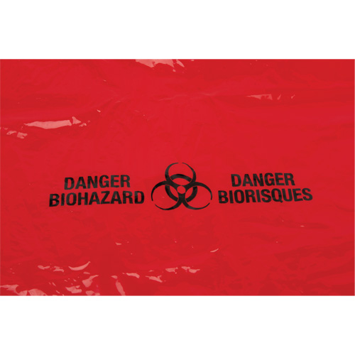 Waste Bags, Bio-Hazard, 38" L x 30" W, 2 mils Stor-it Systems