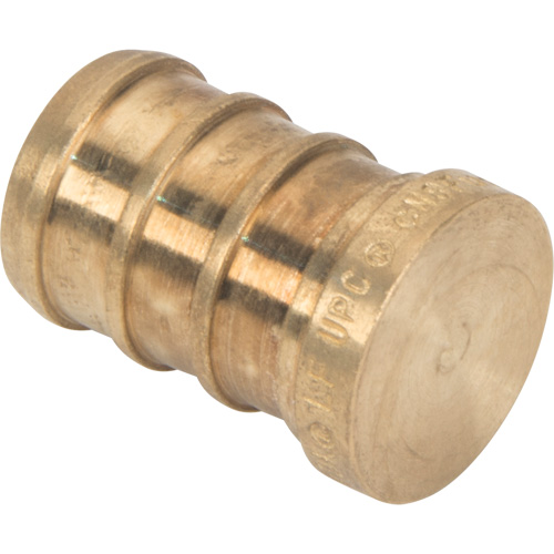 Lead-Free Pipe Plug, Pipe, 1/2" Dia., Brass Stor-it Systems