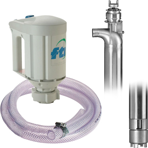 PFS-40 Drum Pump Kit with M3V Motor, Stainless Steel Stor-it Systems