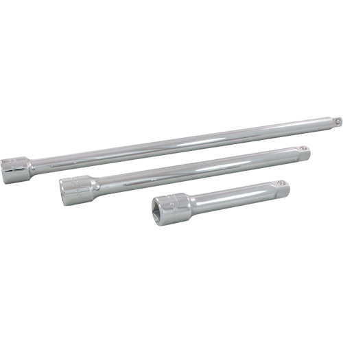 Jeu de rallonges pour douilles, Prise de 1/2", Fini Chrome, 3 Mcx Stor-it Systems
