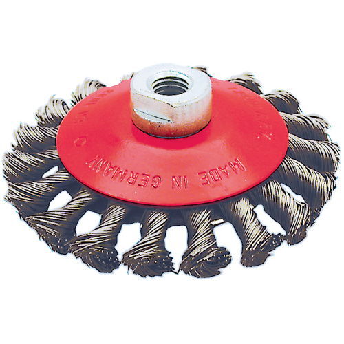 BK4520T Knot Twisted Conical Wheel, 4-1/2" Dia., 0.02" Fill, 5/8"-11 Arbor Stor-it Systems