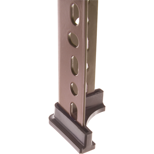 Accessoires pour corni&egrave;res perfor&eacute;es - Pied en plastique (montant simple) Stor-it Systems