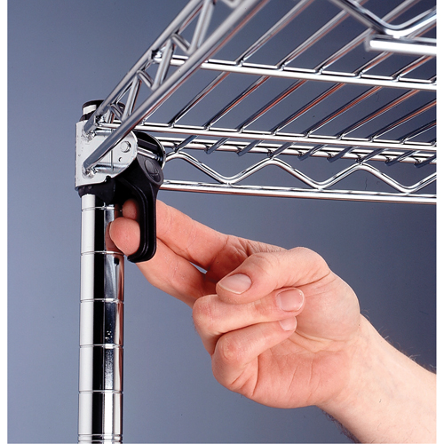 Super Adjustable Super Erecta Shelf&reg;, Add-On Kit, 4 Tiers, 36" W x 62-9/16" H x 18" D Stor-it Systems