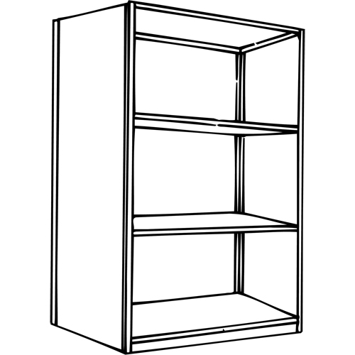 Interlok Shelving Unit, Steel, Boltless, 800 lbs. Capacity, 36" W x 76" H x 24" D Stor-it Systems