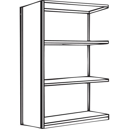 Interlok Shelving Unit, Steel, Boltless, 800 lbs. Capacity, 36" W x 88" H x 24" D Stor-it Systems