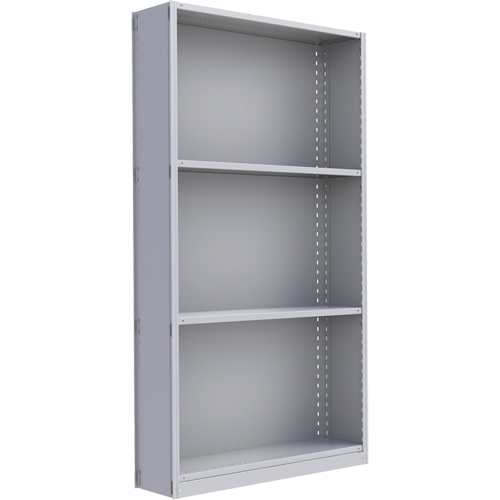 &eacute;l&eacute;ment de rayonnage Interlok, Acier, Sans boulons, Capacit&eacute; 450 lb, 48" la x 88" h x 24" p Stor-it Systems
