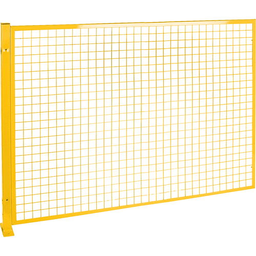 Protecteur de p&eacute;rim&egrave;tre de style treillis, 4' h x 8' la, Jaune Stor-it Systems