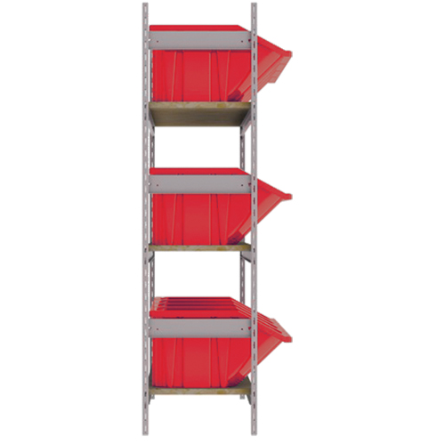 &eacute;tag&egrave;res larges avec bacs g&eacute;ants en plastique, Acier, Sans boulons, Capacit&eacute; 800 lb, 66" la x 60" h x 18" p Stor-it Systems
