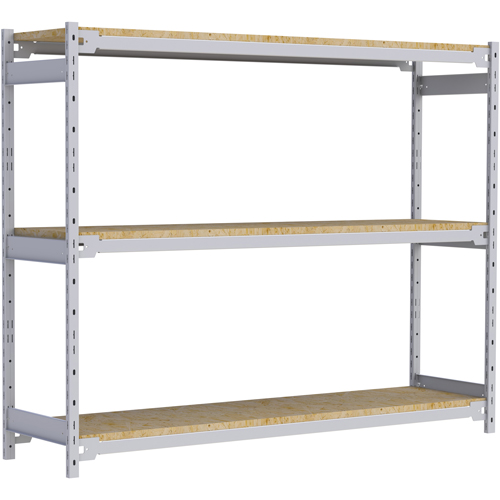 Wide Span Record Storage Shelving, Steel, 3 Shelves, 72" W x 18" D x 60" H Stor-it Systems
