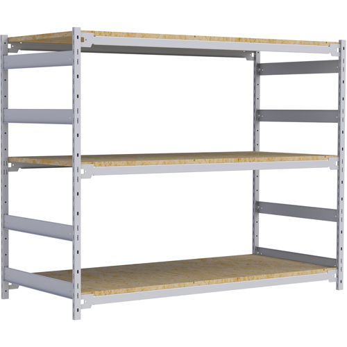 Wide Span Record Storage Shelving, Steel, 3 Shelves, 72" W x 32" D x 60" H Stor-it Systems