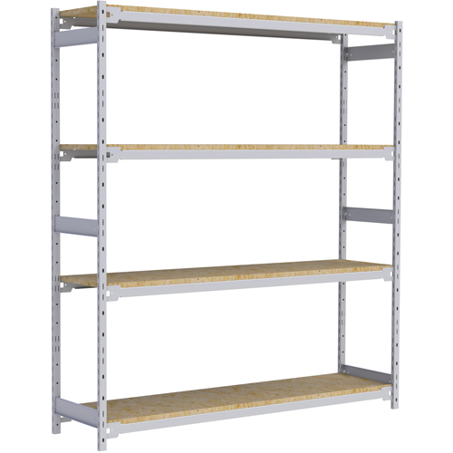Wide Span Record Storage Shelving, Steel, 4 Shelves, 72" W x 18" D x 84" H Stor-it Systems