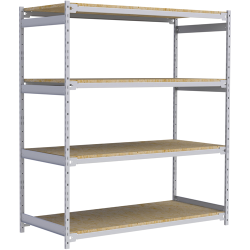 Wide Span Record Storage Shelving, Steel, 4 Shelves, 72" W x 32" D x 84" H Stor-it Systems