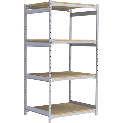 Wide Span Record Storage Shelving, Steel, 4 Shelves, 42" W x 32" D x 84" H Stor-it Systems