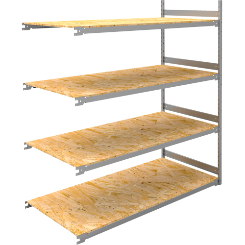 Wide Span Record Storage Shelving, Steel, 4 Shelves, 72" W x 32" D x 84" H, Add-On Kit Stor-it Systems
