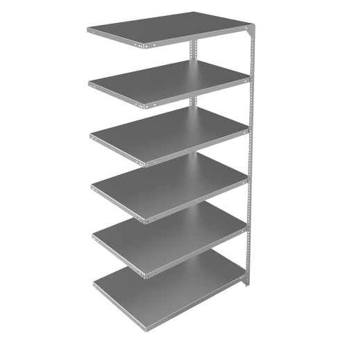&eacute;l&eacute;ment de rayonnage, Acier galvanis&eacute;, Montant &agrave; fente, Capacit&eacute; 400 lb, 36" la x 72" h x 24" p Stor-it Systems