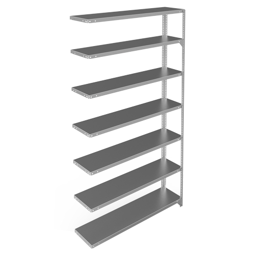 &eacute;l&eacute;ment de rayonnage, Acier galvanis&eacute;, Montant &agrave; fente, Capacit&eacute; 300 lb, 48" la x 84" h x 12" p Stor-it Systems