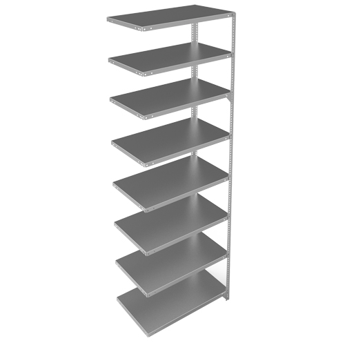 &eacute;l&eacute;ment de rayonnage, Acier galvanis&eacute;, Montant &agrave; fente, Capacit&eacute; 400 lb, 36" la x 96" h x 18" p Stor-it Systems