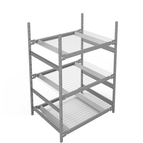 &eacute;tag&egrave;re de grande largeur, Acier, Sans boulons, Capacit&eacute; 1340 lb, 42" la x 60" h x 32" p Stor-it Systems