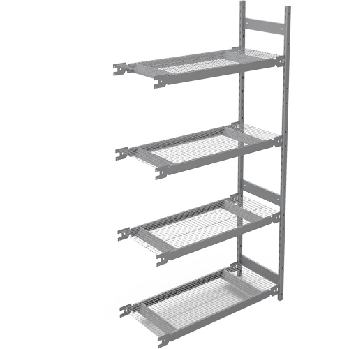 Wide Span Storage Shelving, Steel, Boltless, 1340 lbs. Capacity, 42" W x 84" H x 18" D Stor-it Systems