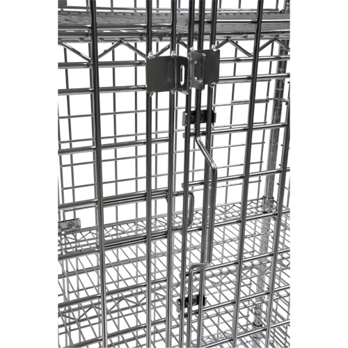Chariot de s&eacute;curit&eacute;, Chrom&eacute;, 48" x 69" x 24", Capacit&eacute; 500 lb Stor-it Systems