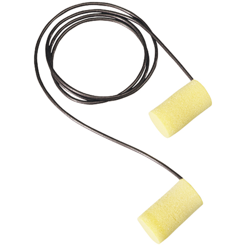 Bouchons d'oreilles m&eacute;talis&eacute; E-A-R Classic Plus de 3M, Avec cordon, Grand, Vrac - Sac en poly, NRR dB 33 Stor-it Systems