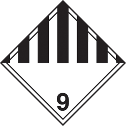 TDG Shipping Labels, Class 9, Miscellaneous Dangerous Goods, Vinyl Stor-it Systems