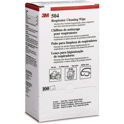 Serviettes de nettoyage pour respirateurs, Lingettes Stor-it Systems