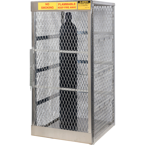 Armoires en aluminium pour bouteilles GPL, nbre de bouteilles: 10, 30" , 32" , 65" , Argent Stor-it Systems