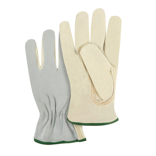 Split Back Driver's Gloves, Medium, Grain Cowhide Palm Stor-it Systems