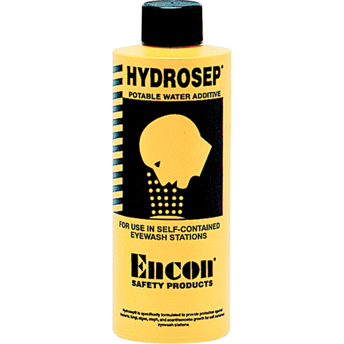 Additif pour traitement de l'eau Hydrosep pour poste de douche oculaire autonome pressuris&eacute;e, 8 oz Stor-it Systems