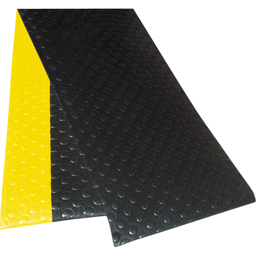 Tapis &agrave; surface &agrave; bulles Sof-Tred No 417 avec Dyna-Shield, &agrave; bulles, 3' x 5' x 1/2", Noir/Jaune, PVC Stor-it Systems