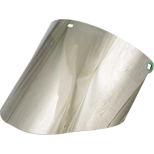 Molded Faceshield Window, Polycarbonate, Green Tint Stor-it Systems