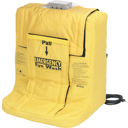 On-Site&reg; Eyewash Station With Heater Jacket, Gravity-Fed, 7 gal. Capacity, Meets ANSI Z358.1 Stor-it Systems